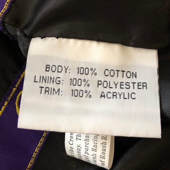 Crown Royal, NASCAR, Vintage, Y2K, Pit Crew, Racing Team Jacket, Mens, M, RARE - Picture 15 of 17